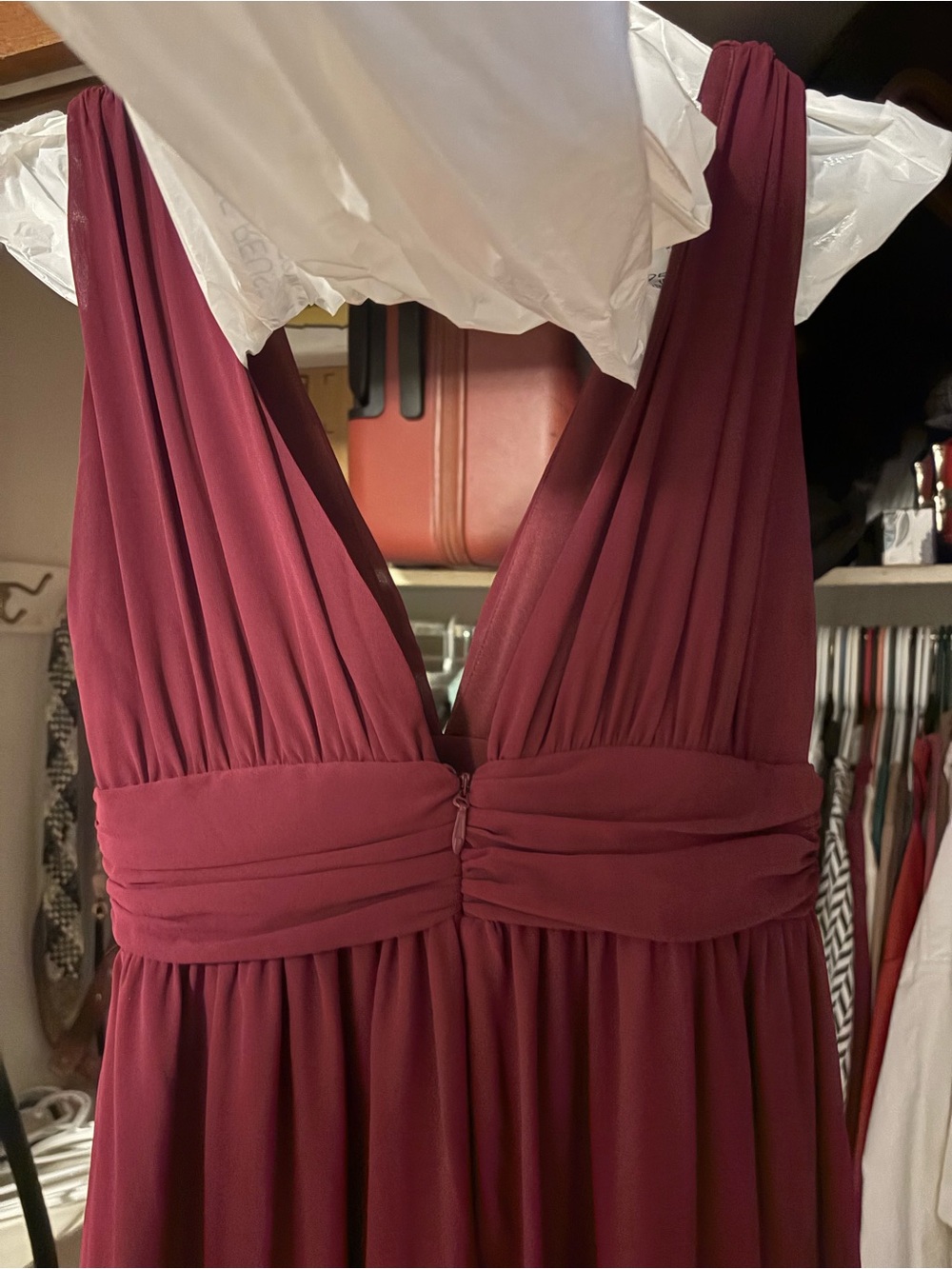 Lulu's Deep Wine Bridesmaid/Evening Gown